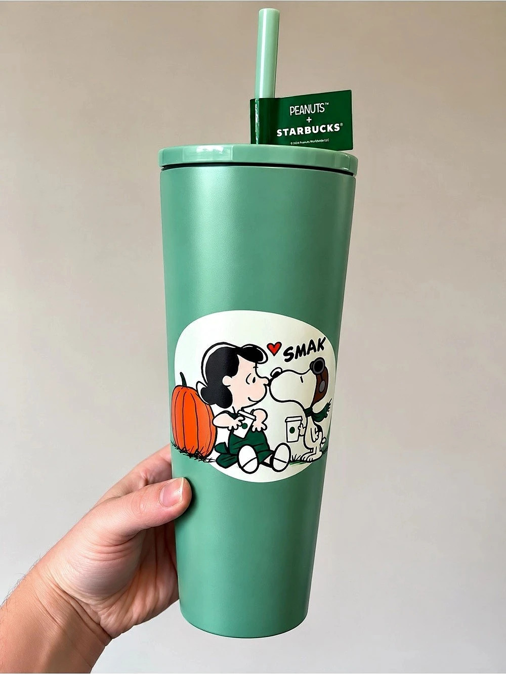 Starbucks x Peanuts Snoopy Lucy Green Tumbler Cup